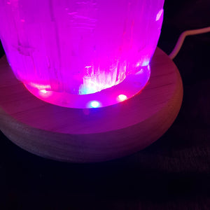 Selenite Skyline LED USB Lamp (approx. 24.5-29x10cm)