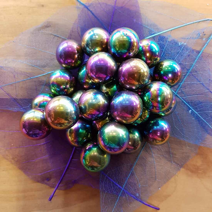 Rainbow Magnetic Ball (synthetic. assorted. approx. 2.5x2.5cm)