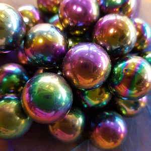 Rainbow Magnetic Ball (synthetic. assorted. approx. 2.5x2.5cm)