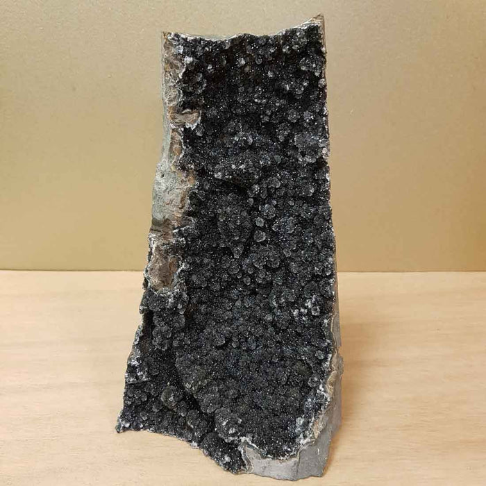 Black Amethyst Cluster Standing. (approx. 18.5x10.5x9.5cm)