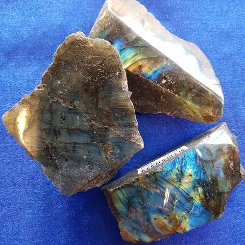 Labradorite Piece Polished One Side (assorted. approx. 5-7x4-5cm)
