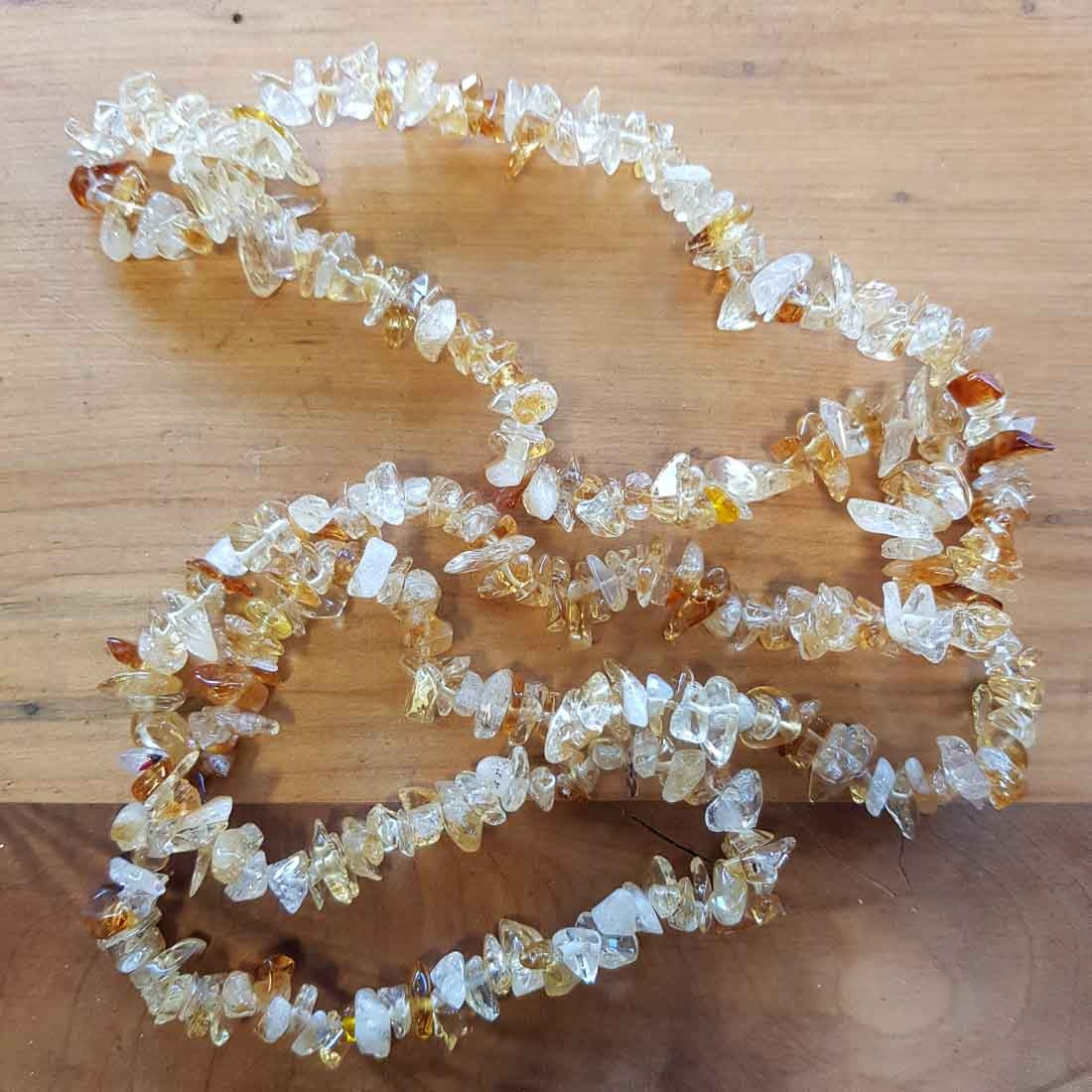 Citrine chip store necklace