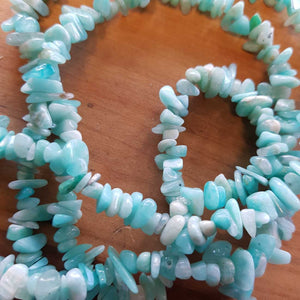 Amazonite Chip Necklace (assorted. approx. 85cm)