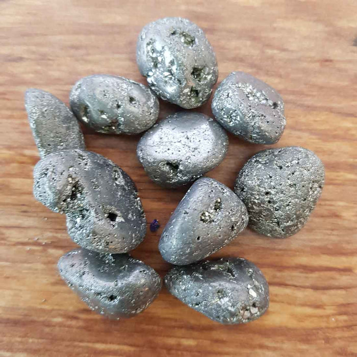 Pyrite Semi Polished Tumble (assorted)