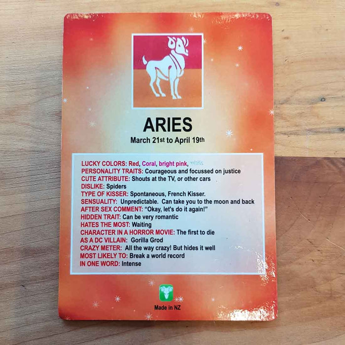 Amusing Aries Zodiac Magnet (approx. 13x9cm)