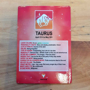 Amusing Taurus Zodiac Magnet (approx. 13x9cm)