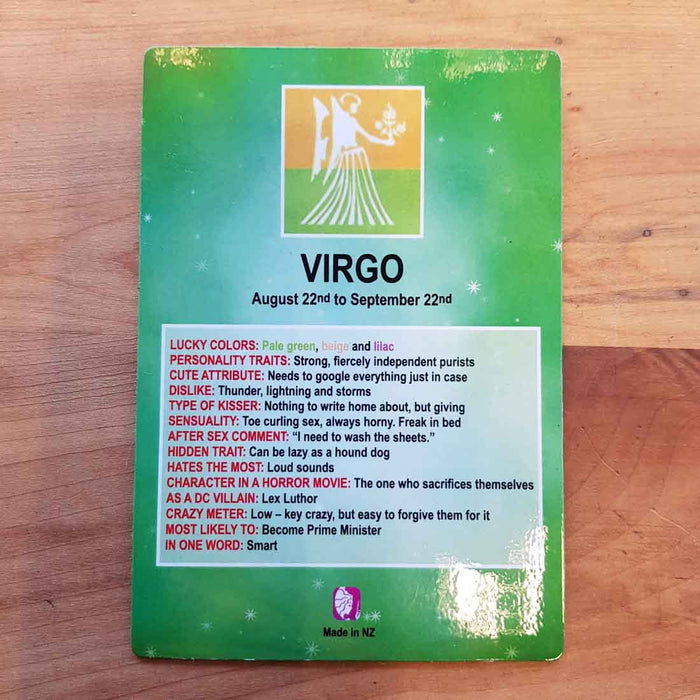 Amusing Virgo Zodiac Magnet (approx. 13x9cm)
