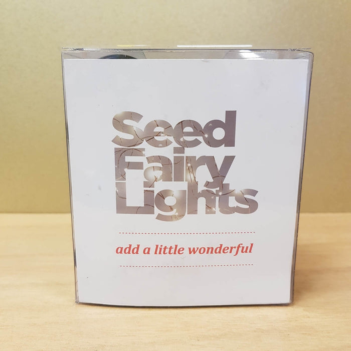 Warm White Seed Fairy Lights (indoor use only 100 LEDs on a 10m silver wire plug in)