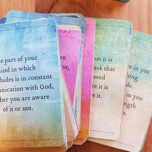 Everyday Miracles Cards (a 50 card deck of lessons from a course in miracles)