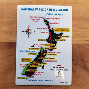 National Parks of New Zealand Magnet (approx. 13x9cm)
