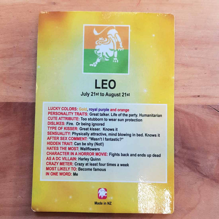 Amusing Leo Zodiac Magnet (approx. 13x9cm)