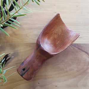 Totara Scoop Hand Crafted in New Zealand from 500 year old Totara from the Feilding Area (approx.12.5x5.5x3cm)