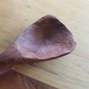 Totara Twist Spoon Hand Crafted in New Zealand from 500 year old Totara from the Feilding Area (approx.16x4.5cm)