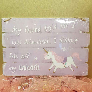 My Friend Unicorn Plaque