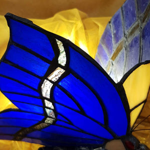 Blue Butterfly Table Lamp (approx. 20x15cm)