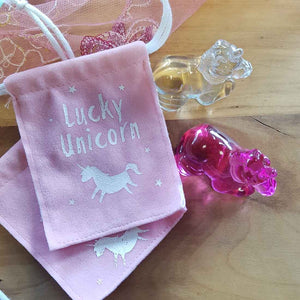 Lucky Unicorn with Pouch
