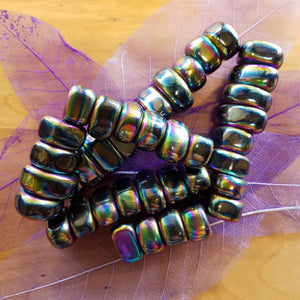 Rainbow Magnetic Hematite Tumble