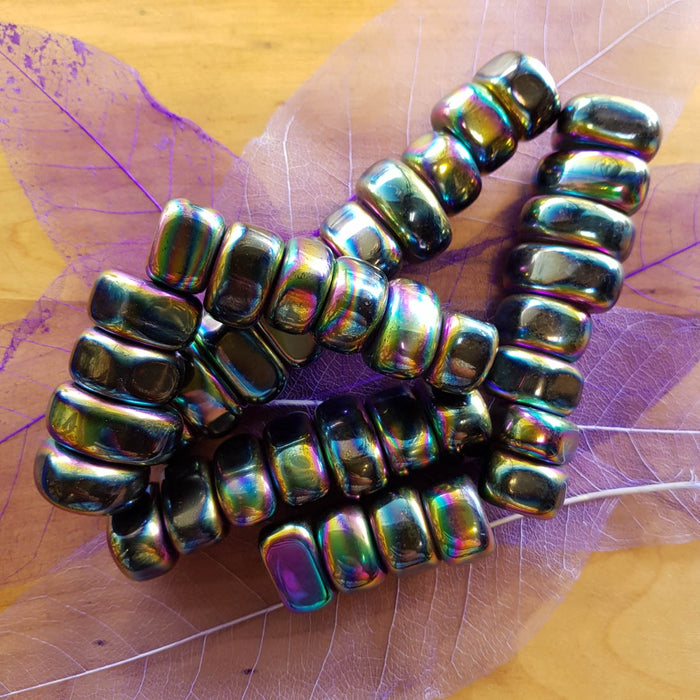 Rainbow Magnetic Hematite Tumble (synthetic & assorted)