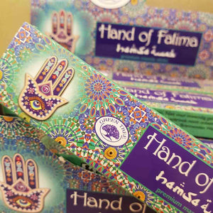 Hands of Fatima Masala Incense (15gr Green Tree)