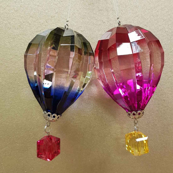 Colourful Hanging Hot Air Balloon (assorted colours approx. 10x6x6cm)