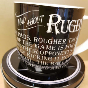 Mad About Rugby Mug And Tin