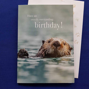 Have an Otterly Outstanding Birthday Greeting Card