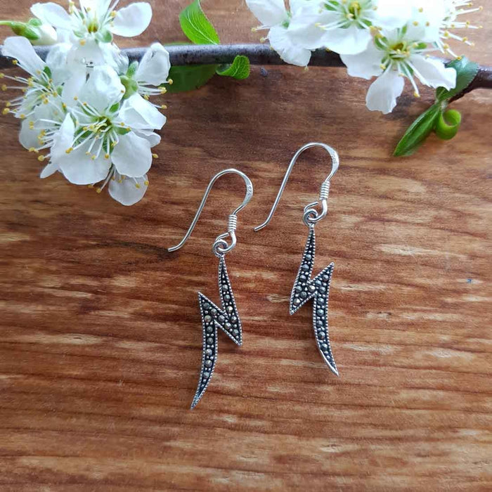 Marcasite Earrings (sterling silver)