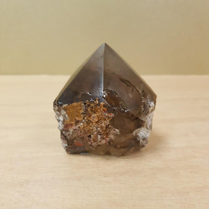 Smokey Quartz Point with Cut Base (assort. approx. 6x5cm)