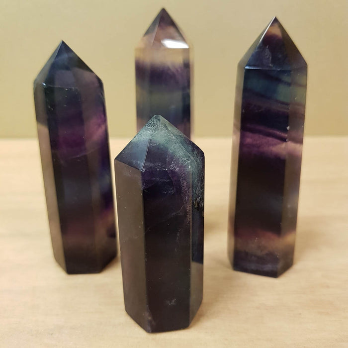 Rainbow Fluorite Polished Point (assorted approx. 7-8x2-2.5cm)