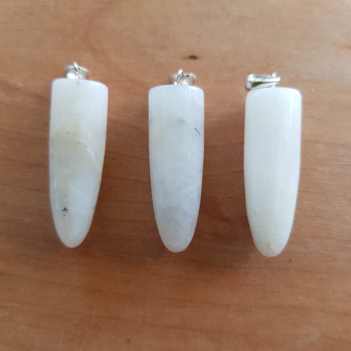 Moonstone Bullet Point Pendant