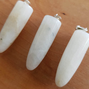 Moonstone Bullet Point Pendant