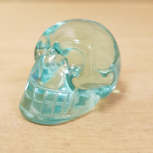 Blue Obsidean Skull (assorted & man-made approx. 3.5x2.5x2.5cm)