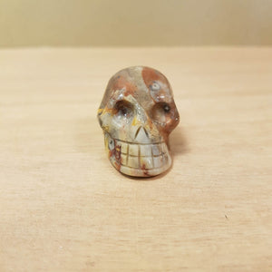 Crazy Lace Agate Skull (approx. 2.5x2.5x4cm)