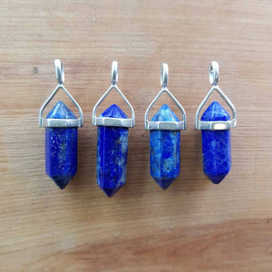 Lapis Point Pendant (sterling silver) small