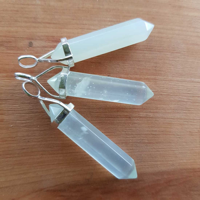 New Jade Point Pendant (sterling silver))