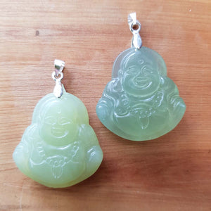 New Jade Buddha Pendant (approx. 3x3cm)