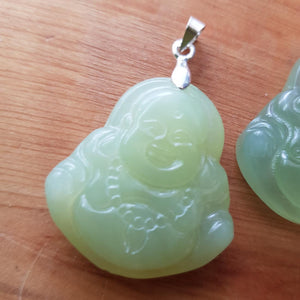 New Jade Buddha Pendant (approx. 3x3cm)