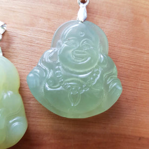 New Jade Buddha Pendant (approx. 3x3cm)