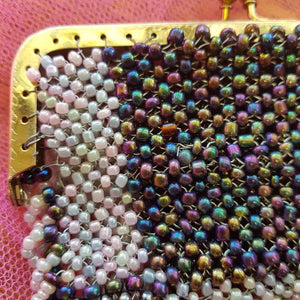 Beaded Purse Handcrafted by Freya (approx. 7x12cm)