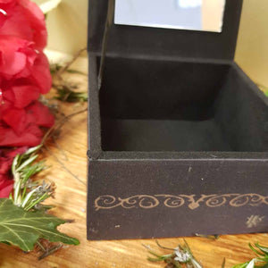 Midnight Vigil Trinket Box with Mirror (10x10cm)