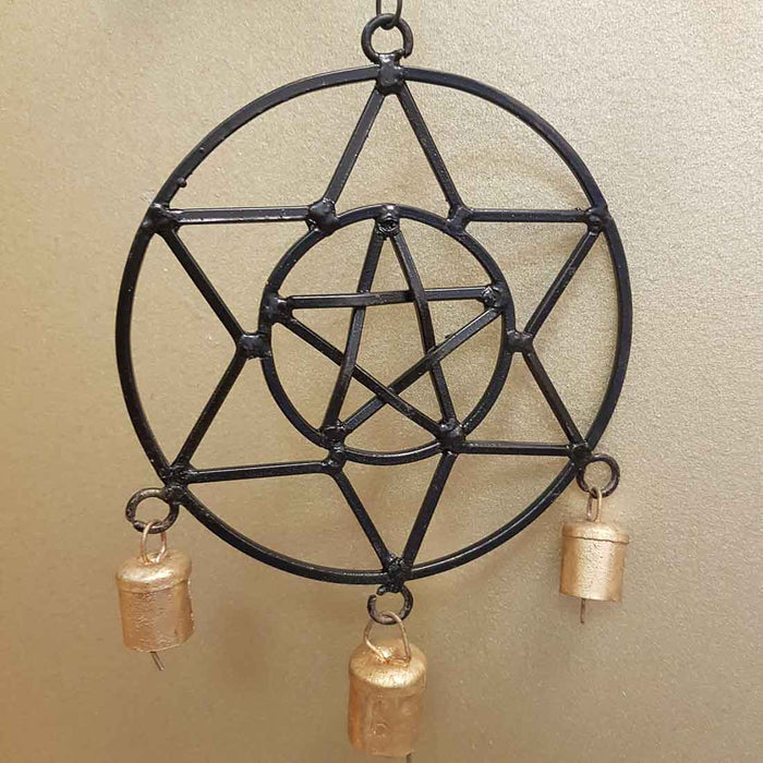 Pentacle Triquetra & Six Point Star Hanging (approx. 70x14cm)