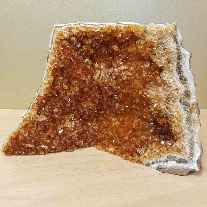 Citrine Cluster Standing (approx.22x14x9cm)