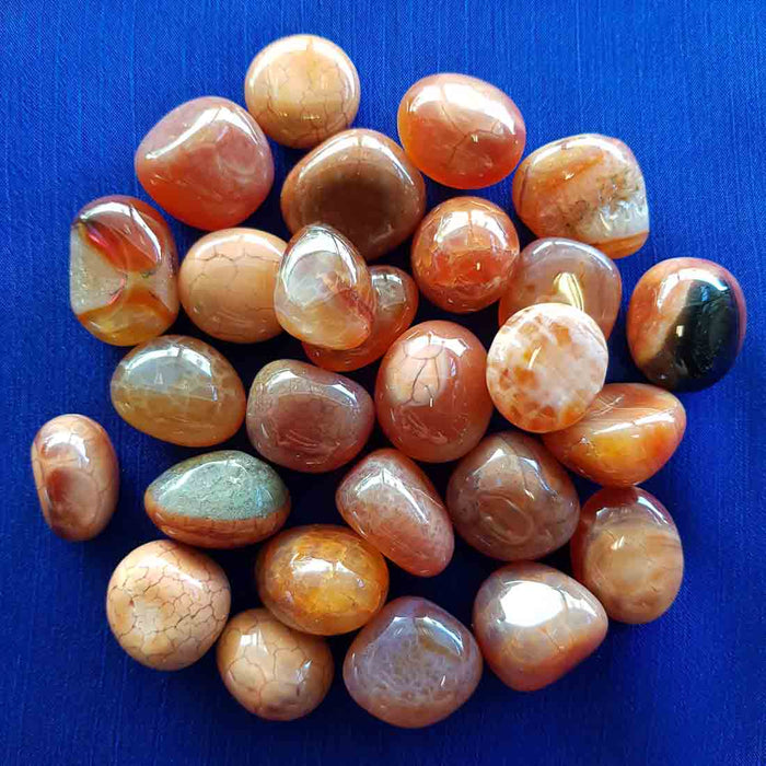 Fire Agate Tumble. (assorted small)