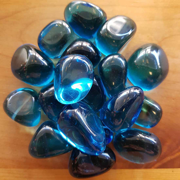 Electric Blue Obsidian Tumble (assorted & man-made)