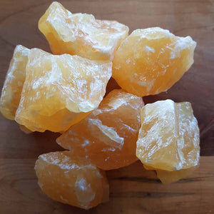 Orange Calcite Shiney Rough Rock