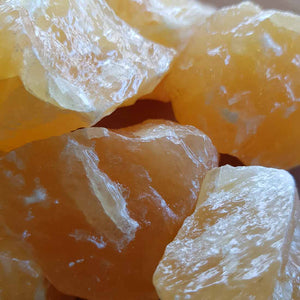 Orange Calcite Shiney Rough Rock