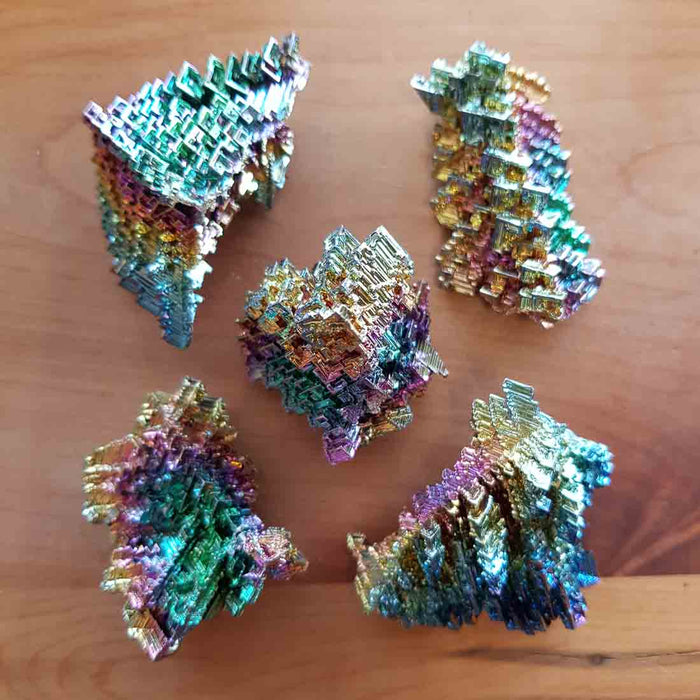Bismuth Specimen (man-made. in Aotearoa New Zealand. assorted. approx. 5.2-7.2x3.2-4cm)