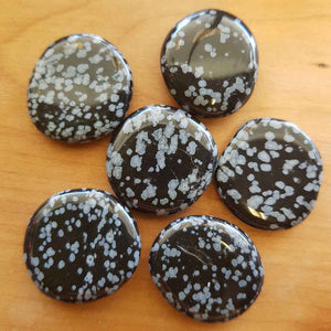 Snowflake Obsidian Flatstone