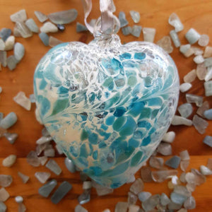 Pastel Blue Hand Crafted Friendship Heart (8cm)