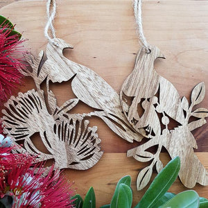 Native NZ Bird Hanging (assorted approx. 13x6cm MDF)